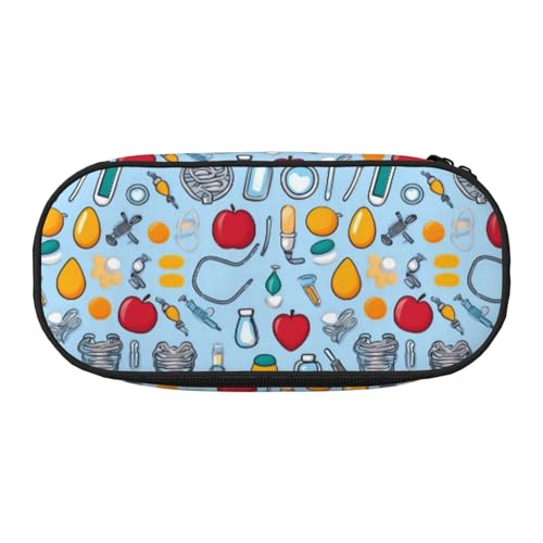 WYCZHY Federmäppchen mit Cartoon-Werkzeugen, hohe Kapazität, Federmäppchen, Organizer, Federmäppchen, ästhetisches Zubehör für Erwachsene, Schwarz , Einheitsgröße, Taschen-Organizer von WYCZHY