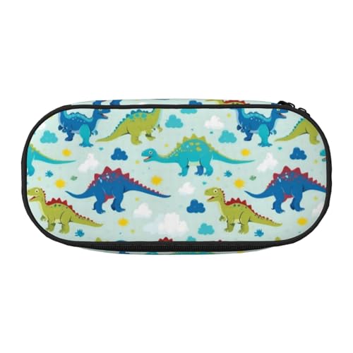 WYCZHY Federmäppchen mit Dinosaurier-Muster, hohe Kapazität, Federmäppchen, Organizer, Federmäppchen, ästhetisches Zubehör für Erwachsene, Schwarz , Einheitsgröße, Taschen-Organizer von WYCZHY