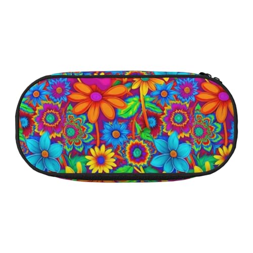 WYCZHY Federmäppchen mit Regenbogenfarben, hohe Kapazität, Federmäppchen, Organizer, Federmäppchen, ästhetisches Zubehör für Erwachsene, Schwarz , Einheitsgröße, Taschen-Organizer von WYCZHY