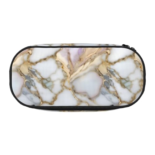 WYCZHY Federmäppchen mit hoher Kapazität, Marmor, Federmäppchen, Organizer, Federmäppchen, ästhetisches Zubehör für Erwachsene, Schwarz , Einheitsgröße, Taschen-Organizer von WYCZHY