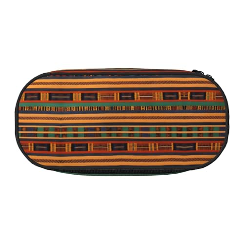 WYCZHY Federmäppchen mit hoher Kapazität, afrikanisches Weben, Federmäppchen, Organizer, ästhetisches Zubehör für Erwachsene, Schwarz , Einheitsgröße, Taschen-Organizer von WYCZHY