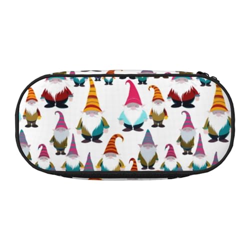 WYCZHY Federmäppchen mit lustigem Weihnachtsmotiv, hohe Kapazität, Federmäppchen, Organizer, Federmäppchen, ästhetisches Zubehör für Erwachsene, Schwarz , Einheitsgröße, Taschen-Organizer von WYCZHY