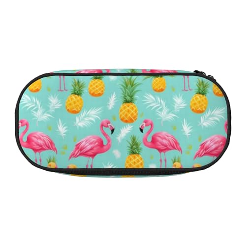WYCZHY Federmäppchen mit rotem Flamingo, hohe Kapazität, Federmäppchen, Organizer, Stifteetui, ästhetisches Zubehör für Erwachsene, Schwarz , Einheitsgröße, Taschen-Organizer von WYCZHY