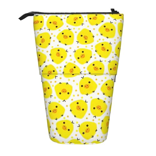 WYCZHY Niedliches Federmäppchen mit gelbem Huhn, geräumiges Federmäppchen, Stifte-Tasche für Arbeit, Büro, Künstlerbedarf, Schwarz , Einheitsgröße, Taschen-Organizer WYCZHY Niedliches Federmäppchen mit gelbem Huhn, geräumiges Federmäppchen, Stifte-Tasche für Arbeit, Büro, Künstlerbedarf, Schwarz , Einheitsgröße, Taschen-Organizer von WYCZHY