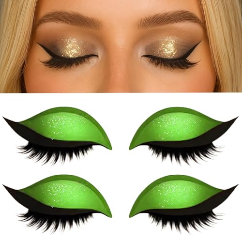 2 PCS Lazy Eye Shadow Eyelash Patch,2-in-1 Reusable Eyeshadow & Eyelash Makeup Stickers, Colorful Eyeshadow and Lash Sticker for All Eye Shapes (F) von WYDDSX