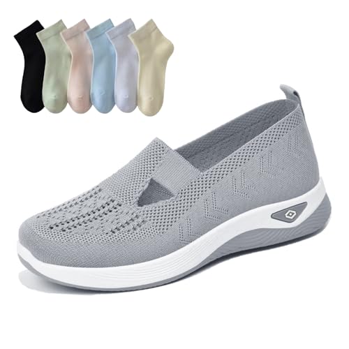 WYDDSX Annelie Sommerschuhe,Annelie Schuhe,Orthopädische Schuhe Damen,Sommerschuhe Damen Bequem (Hellgrau,39) von WYDDSX