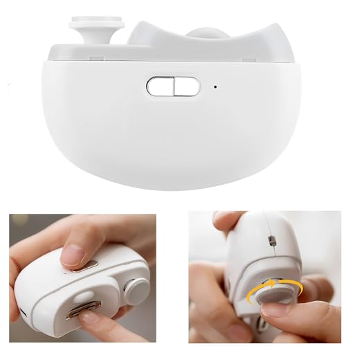 WYFCR 2 in 1 elektrischer Nagelschneider, 2-Gang automatischer Nagelschleifer, automatisches Abdecken der Nägel, Sicherheits-Fingernagelschneider für Kinder, SeniorenNagelknipser mit LED-Licht(weiß) WYFCR 2 in 1 elektrischer Nagelschneider, 2-Gang automatischer Nagelschleifer, automatisches Abdecken der Nägel, Sicherheits-Fingernagelschneider für Kinder, SeniorenNagelknipser mit LED-Licht(weiß) von WYFCR