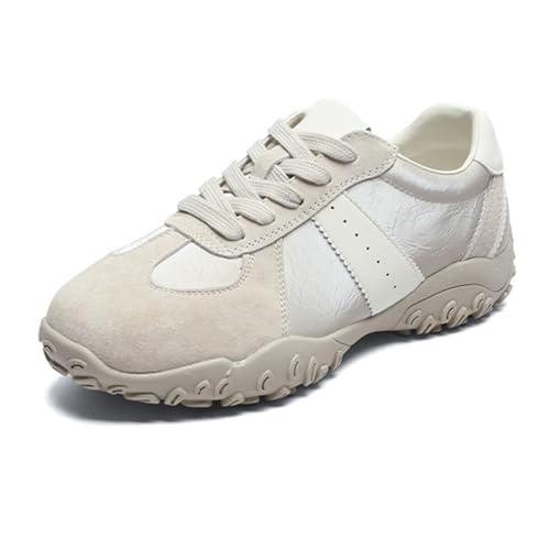 WYGGD Damen-Mode-Oxford-Sneakers mit 7 cm Höhenzunahme – Lässige Schnür-Sneakers mit Leichter Frühlings- und Herbst-Optik und farblich passendem Trend, vielseitige Flache Schuhe,Grey-36 WYGGD Damen-Mode-Oxford-Sneakers mit 7 cm Höhenzunahme – Lässige Schnür-Sneakers mit Leichter Frühlings- und Herbst-Optik und farblich passendem Trend, vielseitige Flache Schuhe,Grey-36 von WYGGD