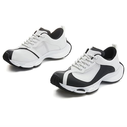 WYGGD Damenmode Oxford Retro-Sneaker - Lässige Schnürschuhe, leichte, atmungsaktive Frühlings- und Herbst-Sneaker mit farblich passendem Trend, vielseitige Flats,Black-37 WYGGD Damenmode Oxford Retro-Sneaker - Lässige Schnürschuhe, leichte, atmungsaktive Frühlings- und Herbst-Sneaker mit farblich passendem Trend, vielseitige Flats,Black-37 von WYGGD