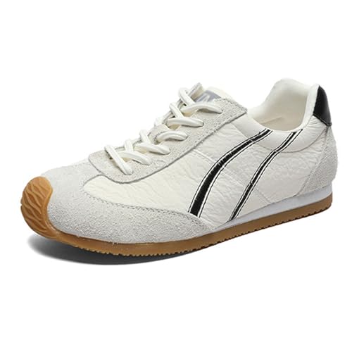 WYGGD Modische Mesh-Sneaker für Damen – lässige Schnürschuhe, leicht, atmungsaktiv, für Frühling und Herbst, Oxford-Sneaker mit farblich passendem Trend, vielseitige Flache Schuhe,White-36 WYGGD Modische Mesh-Sneaker für Damen – lässige Schnürschuhe, leicht, atmungsaktiv, für Frühling und Herbst, Oxford-Sneaker mit farblich passendem Trend, vielseitige Flache Schuhe,White-36 von WYGGD