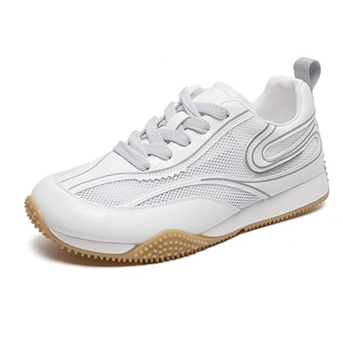 WYGGD Modische Oxford-Sneaker für Damen – lässige, leichte Sommer-Sneaker zum Schnüren mit farblich passendem Trend, vielseitige Flats,Beige-37 WYGGD Modische Oxford-Sneaker für Damen – lässige, leichte Sommer-Sneaker zum Schnüren mit farblich passendem Trend, vielseitige Flats,Beige-37 von WYGGD