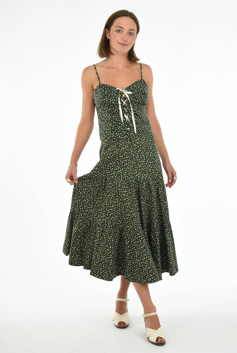 1970Er Jahre Sommertop Mit Schnürung Und Passendem Bauernrock 1970Er Jahre Sommertop Mit Schnürung Und Passendem Bauernrock von WYLDESYDEVINTAGE