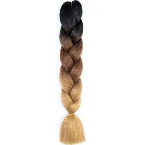 24 Zoll Jumbo Braids Extensions Synthetisches Flechthaar Afro Ombre Farbe Haar für Kinder Braid-C14-24inches 24 Zoll Jumbo Braids Extensions Synthetisches Flechthaar Afro Ombre Farbe Haar für Kinder Braid-C14-24inches von WYLZBA