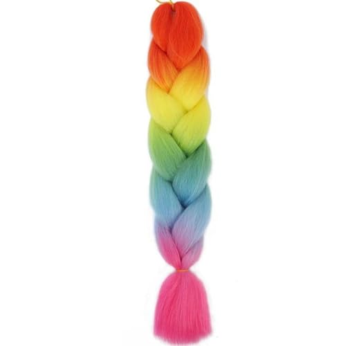 24 Zoll Jumbo Braids Extensions Synthetisches Flechthaar Afro Ombre Farbe Haar für Kinder Braid-E1-24inches 24 Zoll Jumbo Braids Extensions Synthetisches Flechthaar Afro Ombre Farbe Haar für Kinder Braid-E1-24inches von WYLZBA