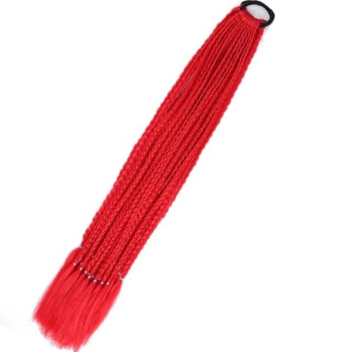 Bunter Zopf Kunsthaar Pferdeschwanz Seil Krawatte Mädchen Prinzessin Farbe Schwanz Perücke Kinder Styling Zubehör-A12 von WYLZBA