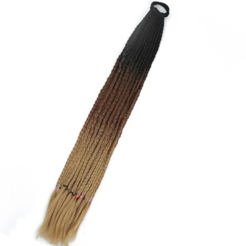 Bunter Zopf Kunsthaar Pferdeschwanz Seil Krawatte Mädchen Prinzessin Farbe Schwanz Perücke Kinder Styling Zubehör-C14 von WYLZBA