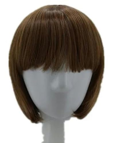 Perücke Synthetik Hitzebeständig Kurzes Gewelltes Haar Kostüm Cartoon Rolle Cosplay Student Haarteil-1B/30HL-12INCHES von WYLZBA