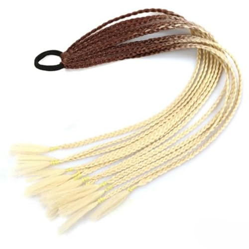 Synthetischer geflochtener Pferdeschwanz in Regenbogenfarben für Mädchen, elastisches Gummiband, 60 cm, geflochtener Pferdeschwanz, Haarverlängerung-B39 Synthetischer geflochtener Pferdeschwanz in Regenbogenfarben für Mädchen, elastisches Gummiband, 60 cm, geflochtener Pferdeschwanz, Haarverlängerung-B39 von WYLZBA
