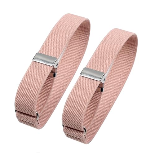 WYLZLKX Business Hemd Ärmel Halter Hemdhülse Stay für Hochzeit Hemd Ärmel Fixiergürtel Elastisch Ärmelhalter Hemd Armbinde Leder Rosa von WYLZLKX