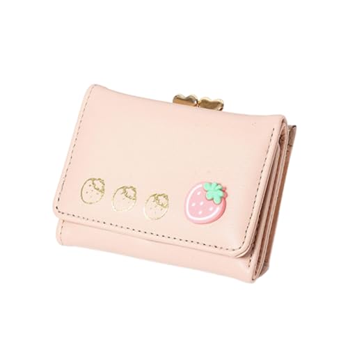 WYLZLKX Damen Geldbörse Mode Erdbeere Geldbörsen Kartenhalter Cartoon Kleine Leder Tasche Geldbörse Mädchen Damen, fuchsia, As Shown WYLZLKX Damen Geldbörse Mode Erdbeere Geldbörsen Kartenhalter Cartoon Kleine Leder Tasche Geldbörse Mädchen Damen, fuchsia, As Shown von WYLZLKX