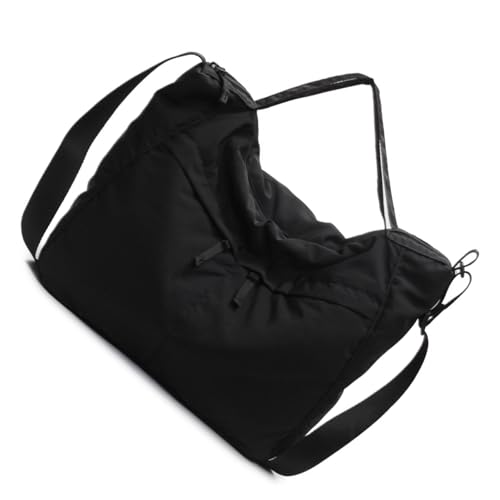 WYLZLKX Damen-Umhängetasche mit mehreren Taschen, einfarbig, Umhängetasche, Schultasche, Handtasche, großes Fassungsvermögen, Messenger-Tasche, Umhängetasche, Schwarz , about 27x40x13cm von WYLZLKX