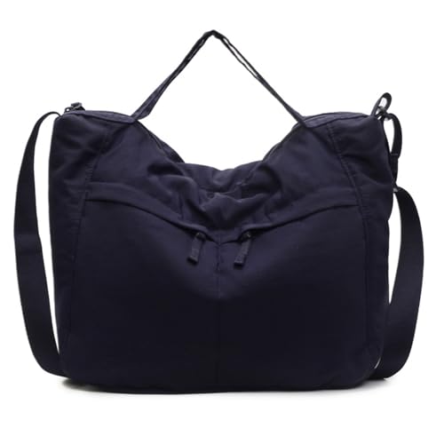 WYLZLKX Damen-Umhängetasche mit mehreren Taschen, einfarbig, Umhängetasche, Schultasche, Handtasche, großes Fassungsvermögen, Messenger-Tasche, Umhängetasche, blau, about 27x40x13cm/10.63x15.75x5.12" von WYLZLKX
