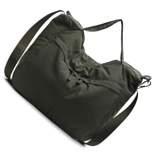 WYLZLKX Damen-Umhängetasche mit mehreren Taschen, einfarbig, Umhängetasche, Schultasche, Handtasche, großes Fassungsvermögen, Messenger-Tasche, Umhängetasche, grün, about 27x40x13cm/10.63x15.75x5.12" von WYLZLKX