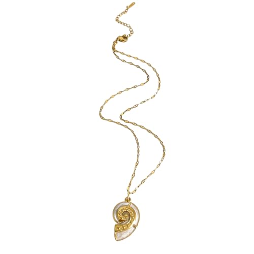 WYLZLKX Einzigartige Halskette mit Meeresmotiv, Tierschmuck, moderne Streetwear-Halskette, geeignet für Jungen und Mädchen, Length: Approx. 15.35+2.17in(39+5.5cm), Edelstahl von WYLZLKX