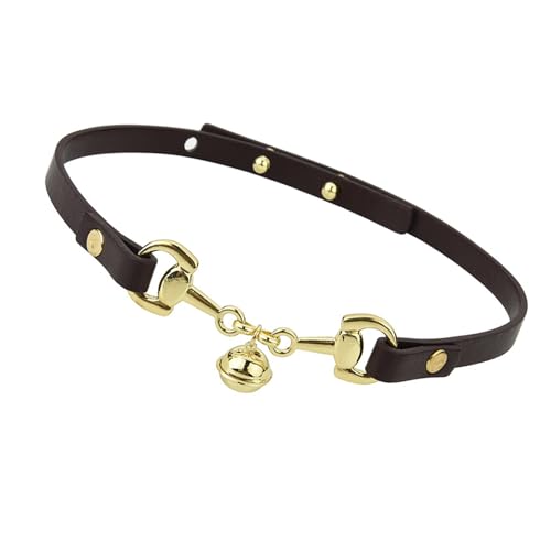 WYLZLKX Elegante Choker-Halskette mit Doppelglocken-Designs, Chain Length 40cm/15.75inch, Legierung und PU WYLZLKX Elegante Choker-Halskette mit Doppelglocken-Designs, Chain Length 40cm/15.75inch, Legierung und PU von WYLZLKX