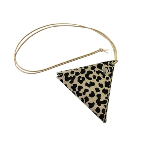 WYLZLKX Halskette mit Leopardenmuster, kleine Tasche, verstellbare Länge, Halskette, PU-Leder, Choker, Pendant:Approx.10x9cm/3.94x3.54inch, Leder WYLZLKX Halskette mit Leopardenmuster, kleine Tasche, verstellbare Länge, Halskette, PU-Leder, Choker, Pendant:Approx.10x9cm/3.94x3.54inch, Leder von WYLZLKX