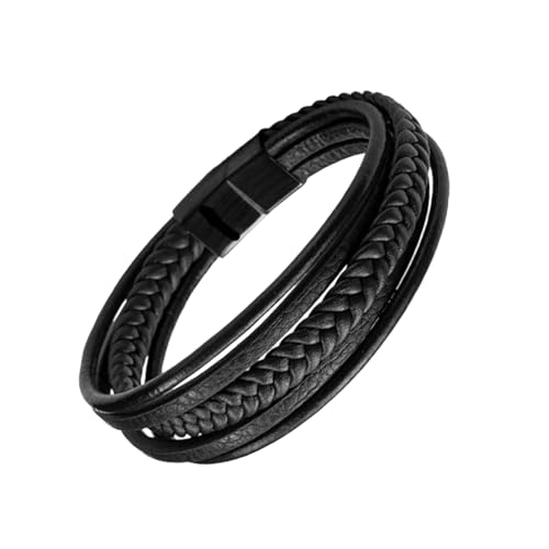 WYLZLKX Handgefertigtes Herren-Armband mit Edelstahl-Magnetverschluss für sicheres Tragen, ideal für Paare und modisches Herren-Armband, Approx.20cm/7.87inches, Metall, Legierung von WYLZLKX