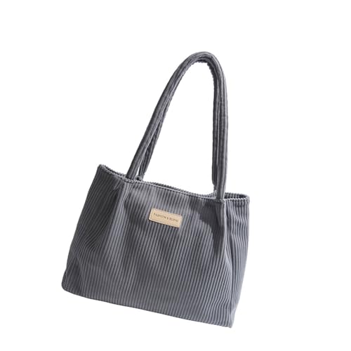 WYLZLKX Leichte Damentasche Große Kapazität Schultertasche Casual Handtasche mit praktischen Griffen für verschiedene Anlässe Schultertasche Handtasche, grau, 38x12x30cm /14.96x4.72x11.81in von WYLZLKX