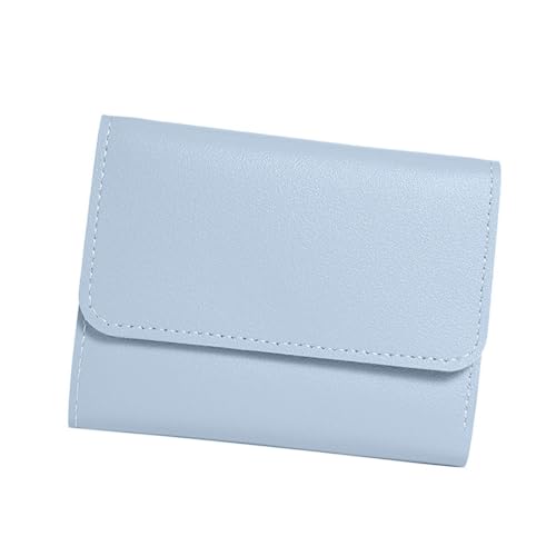 WYLZLKX Minimalists Damen-Geldbörse, kurz, mit mehreren Kartenfächern, Münzfach, blau, Approx. 11x8cm/4.33x3.15in WYLZLKX Minimalists Damen-Geldbörse, kurz, mit mehreren Kartenfächern, Münzfach, blau, Approx. 11x8cm/4.33x3.15in von WYLZLKX