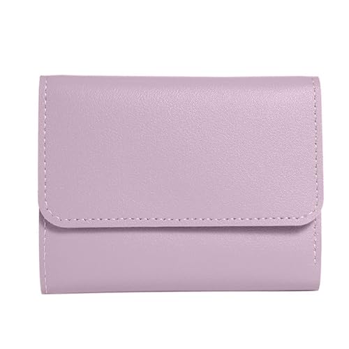 WYLZLKX Minimalists Damen-Geldbörse, kurz, mit mehreren Kartenfächern, Münzfach, lavendel, Approx. 11x8cm/4.33x3.15in von WYLZLKX