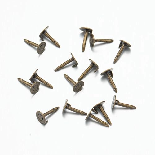 Metallbroschen, Verschlussnadeln, 100 Pcs Multicolor Metall Brosche Abzeichen Pin Zurück for DIY Schmuck Machen(Antique Bronze Pin) von WYQXTY