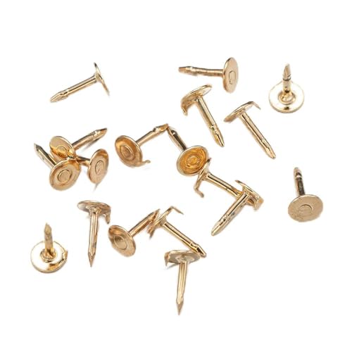 Metallbroschen, Verschlussnadeln, 100 Pcs Multicolor Metall Brosche Abzeichen Pin Zurück for DIY Schmuck Machen(Gold-a Pin) von WYQXTY
