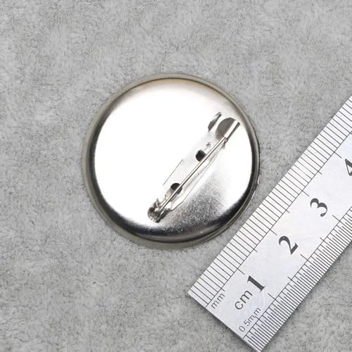 Metallbroschen, Verschlussnadeln, 50 stücke Runde Cabochon Brosche Basen Sicherheit Pin Zurück Mehrere Größen for DIY Schmuck(35mm) von WYQXTY