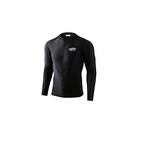 Herren Badeanzug Badehemden, UPF 50+ Quick Dry Langarm-schwimmhemd, Uv/SPF Wasser Surf Shirts von WYRKYP