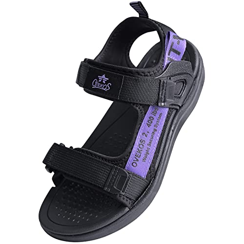 WYSBAOSHU Kinder Sandalen Jungen Sommerschuhe Outdoor Beach Sandalen Mädchen Wanderschuhe Sandalen Trekking Sport Violett EU31 von WYSBAOSHU