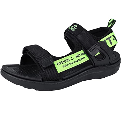 WYSFLY Jungen Sandalen Kinder Sommer Sandalen Open Toe Sandalen Outdoor Sport Flache Schuhe Sommer Strand Wandersandale Grün 28 EU von WYSFLY