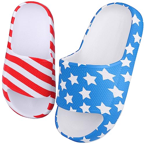 WYSFLY Kinder Sommer Hausschuhe Jungen Badelatschen Mädchen Dusch Badeschuhe rutschfest Sommer Strand Pool Rutsche Sandalen 32 EU von WYSFLY