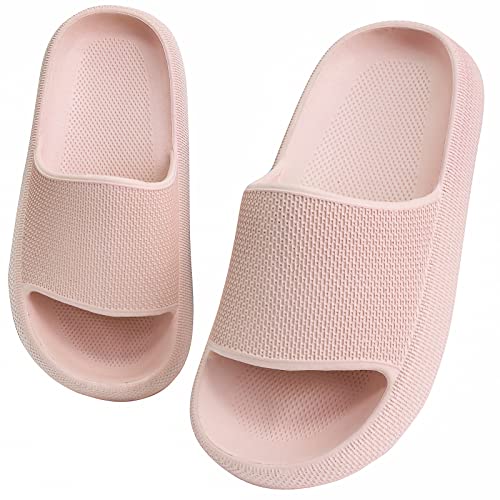 WYSFLY Kinder Sommer Hausschuhe Jungen Badelatschen Mädchen Dusch Badeschuhe rutschfest Sommer Strand Pool Rutsche Sandalen Rosa 29EU von WYSFLY