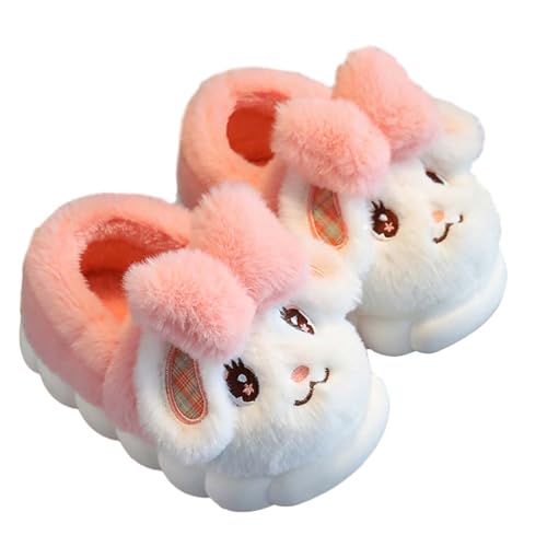 WYSFLY Mädchen Hausschuhe Damen Winter Wärme Hausschuhe Plüsch Indoor Heimschuhe für Kinder B Rosa von WYSFLY