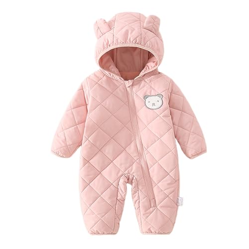 WYTbaby Baby Schneeanzug Mit Kapuze ReißVerschluss Overall Winter Warm Jumpsuit Kleinkind Outfits 12-18 Monate von WYTbaby