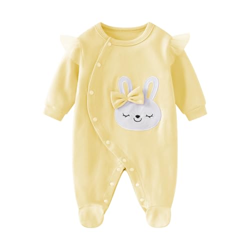 WYTbaby Baby Strampler Mädchen Neugeborene Baby Kleidung Mädchen Baumwolle Langarm Body Overalls 0-3 Monate von WYTbaby