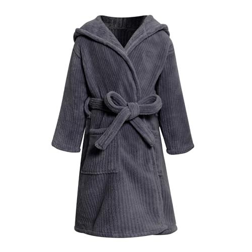 WYTbaby Bademantel Kinder Mädchen mit Kapuze Flauschig Fleece Bademantel für Jungen Und Mädchen 2-4 Jahre von WYTbaby