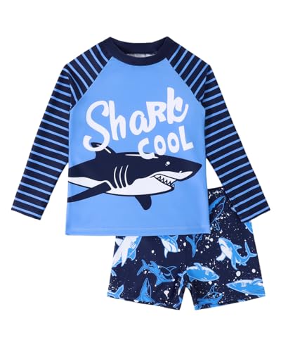 WYTbaby Uv Badebekleidung Junge Zweiteiliger Langarm Schwimmanzug Kinder Shark Uv Kleidung Junge für 7-8 Jahre WYTbaby Uv Badebekleidung Junge Zweiteiliger Langarm Schwimmanzug Kinder Shark Uv Kleidung Junge für 7-8 Jahre von WYTbaby