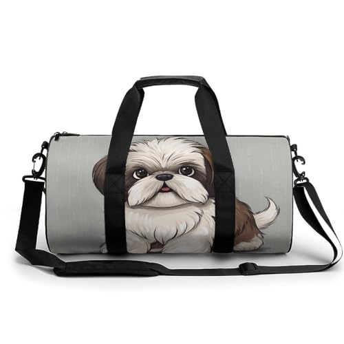 Reisetasche mit Shih Tzu-Hunde-Aufdruck, Sporttasche, Turnbeutel mit Schuhfach, Shih Tzu Hund, 45 cm/22,9 cm/22,9 cm/22,9 cm/22,9 cm, Shih Tzu Hund, 17.7in/9in/9in Reisetasche mit Shih Tzu-Hunde-Aufdruck, Sporttasche, Turnbeutel mit Schuhfach, Shih Tzu Hund, 45 cm/22,9 cm/22,9 cm/22,9 cm/22,9 cm, Shih Tzu Hund, 17.7in/9in/9in von WYUSPGK