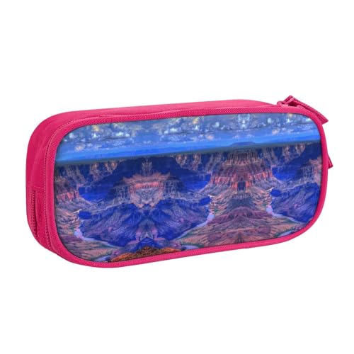 WYYDPPLK Beauty Grand Canyon Federmäppchen mit Volldruck-Design – strapazierfähiges Federmäppchen aus Oxford-Stoff für Schule, Büro & Reisen – Multi Pocket Aufbewahrungstasche für Stifte, Make-up von WYYDPPLK