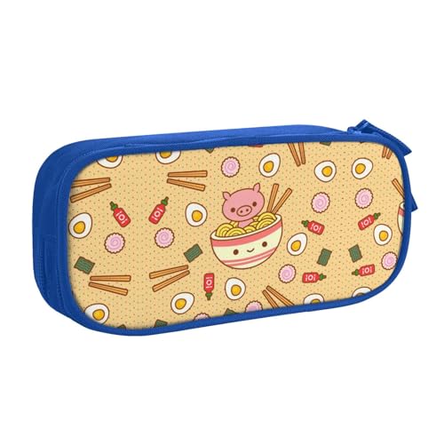 WYYDPPLK Delicious Sweet Ramen Pencase mit Volldruck-Design - Strapazierfähiges Oxford-Tuch-Federmäppchen für Schule, Büro & Reisen - Multi Pocket Aufbewahrungstasche für Stifte, Make-up & Zubehör von WYYDPPLK